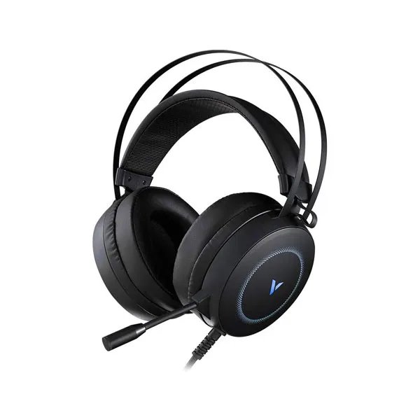 Rapoo-VH160-Virtual-7.1-RGB-Gaming-Headset-–-Black Rapoo VH160 Virtual 7.1 RGB Gaming Headset – Black - Image 1