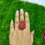 Royal Ruby Cluster Statement Ring - Image 3