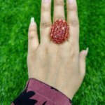 Royal Ruby Cluster Statement Ring - Image 4