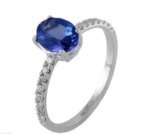 Sapphire Crystal Ring – Premium Silver Finish - Image 2