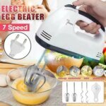 Scarlet 7 SPEED Portable High Grade Hand Mixer, Egg Beater, Egg Cake/Cream Mixer -10 - Image 4