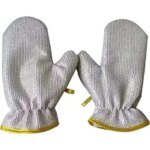 Silicon Dish Washing Kitchen Hand Gloves 1 Pair - Image 4