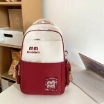 Simple Casual Backpacks (Red) - Image 3