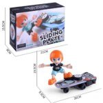 Sliding Plate -Electronic Stunt Skateboard Boy with Music & Light Effect (Multicolor) - Image 7
