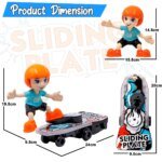 Sliding Plate -Electronic Stunt Skateboard Boy with Music & Light Effect (Multicolor) - Image 4