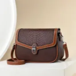 Small Handbags PU Leather High Quality Shoulder Bags(Coffee) - Image 2
