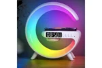 Smart Table Lamp with Wireless Charger, App Control,Sunrise WakeUp Light, RGB Lamp, Clock, Alarm, Mini Bluetooth Speaker, Dimmable Night Light Lamp Alarm Clock G63 - Image 3