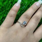 Spinning Heartstone Adjustable Ring - Image 3