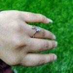 Spinning Heartstone Adjustable Ring - Image 5