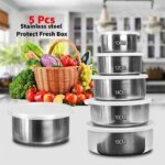 Stainless Steel Protect Fresh Box - 5 Pcs - Image 2