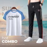 Stylish Sports T-Shirt & Trouser (2pc Set)