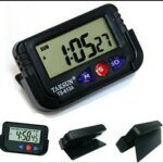 Taksun Ts-613A-2 Car Dashboard Alarm Clock and Stopwatch with Flexible Stand