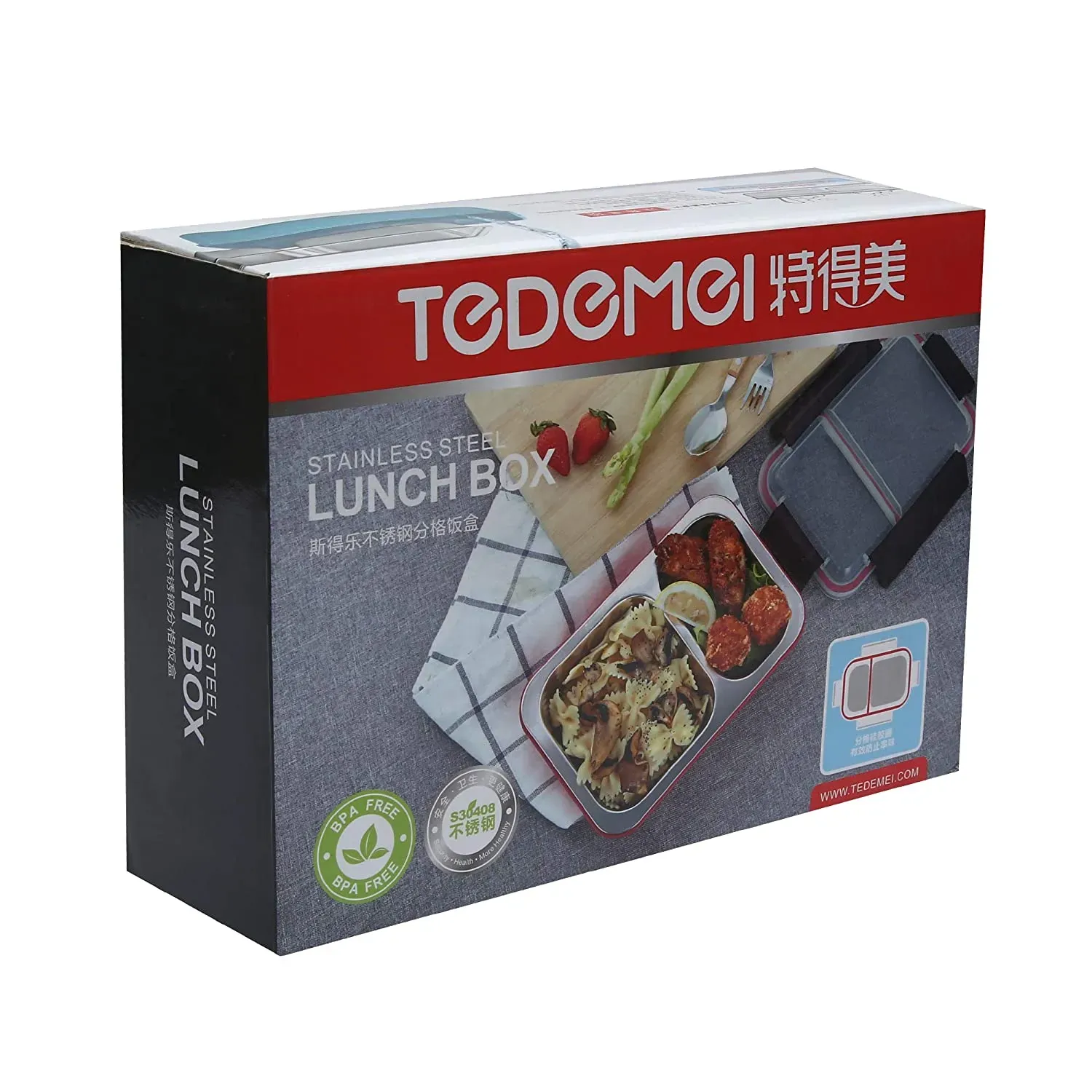 Tedemei-Stainless-Steel-Insulated-Tiffin-Lunch-Box Tedemei Stainless Steel Insulated Tiffin Lunch Box - Image 1