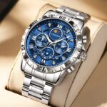 Tinaibin 6626: The Ultimate Blue Dial Multi-Function Men's Watch - Image 2