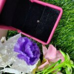 Traditional Gold Seven Stone Mossanite  Nose Pin -7 Mm (With gift box) - Image 5