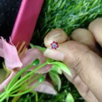 Traditional Gold SevenStone Mossanite  Nose Pin -7 Mm (With gift box) - Image 3