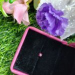 Traditional Gold SevenStone Mossanite  Nose Pin -7 Mm (With gift box) - Image 4