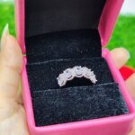 Vintage Oval Crystal Eternity Ring