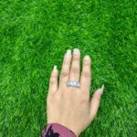 Vintage Oval Crystal Eternity Ring - Image 3