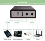 WGP mini UPS  input 12v output 5/9/12V (10400mAh) - Image 5