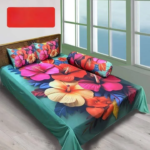 Water Proof China Premium 3D Design Bed Sheet King Size (7.8 ft/6.8 ft) ) - Image 2