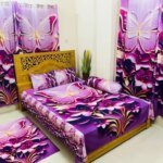 Water Proof China Premium 3D Design Bed Sheet King Size (7.8ft/6.8ft)