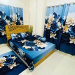 Water Proof China Premium 3D Design Bed Sheet King Size (7.8ft/6.8ft )