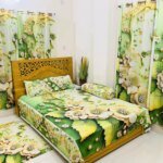 Water Proof China Premium 3D Design Bed Sheet King Size (7.8ft/6.8ft )