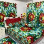 Water Proof China Premium 3D Design Bed Sheet King Size (7.8ft/6.8ft)