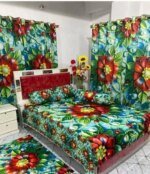 Water Proof China Premium 3D Design Bed Sheet King Size (7.8ft/6.8ft)