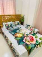 Water Proof China Premium 3D Design Bed Sheet King Size (7.8ft/6.8ft ) - Image 2