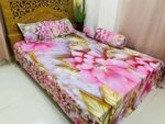 Water Proof China Premium 3D Design Bed Sheet King Size (7.8ft/6.8ft ) - Image 2