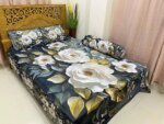 Water Proof China Premium 3D Design Bed Sheet King Size (7.8ft/6.8ft ) - Image 2