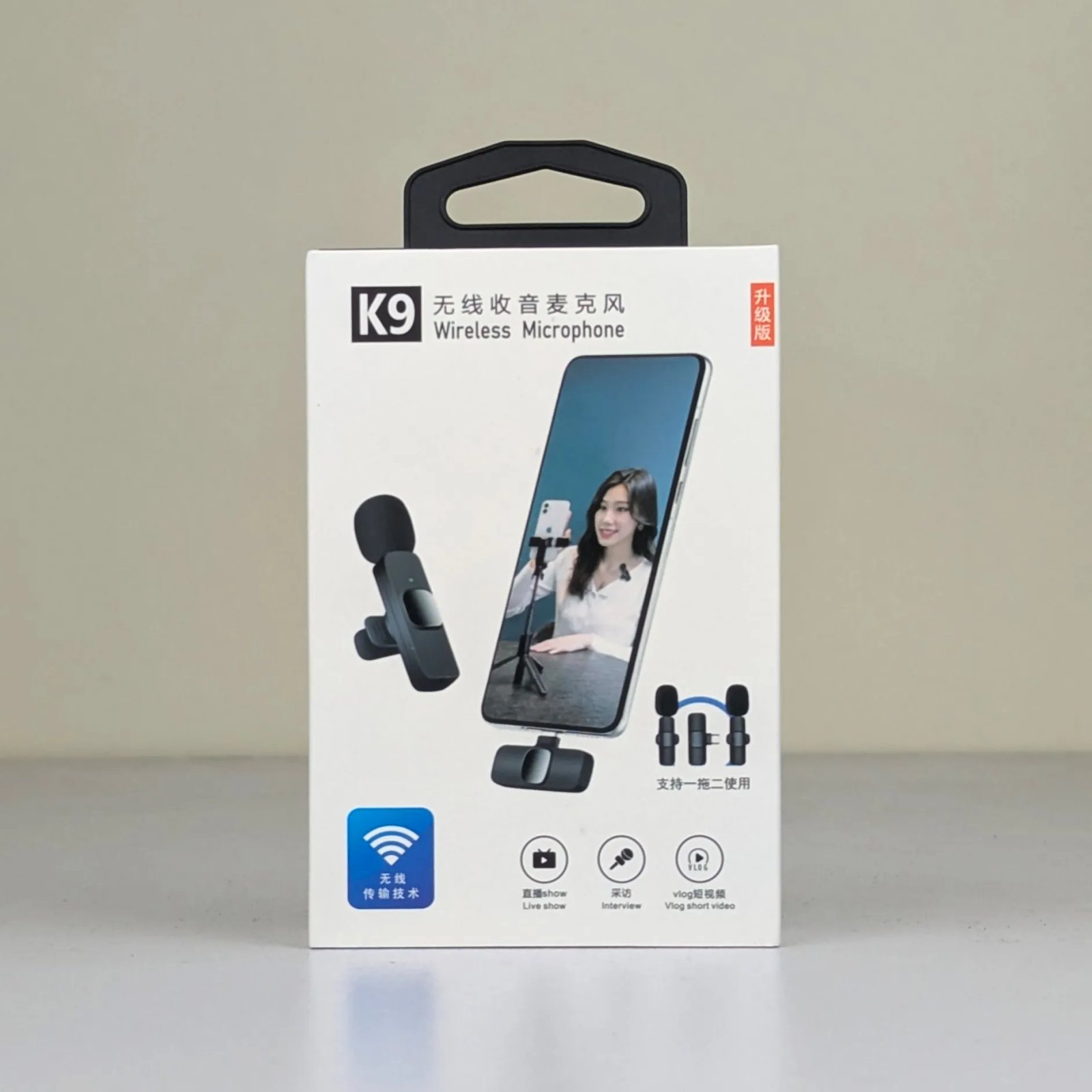 Wireless K9 Microphone Portable Audio Video Recording Mic Mobile C type - Image 1