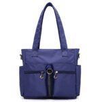 Women Casual Large Capacity Waterproof Oxford Cloth Bag (Dark Blue)