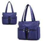 Women Casual Large Capacity Waterproof Oxford Cloth Bag (Dark Blue) - Image 3