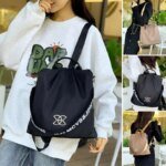 Women Large Capacity Outdoor Tote Bag (Black) - Image 3