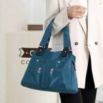 Women's Handbag Solid (Blue) - Image 3