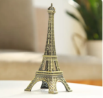 World Map 3D Rotating Glove Decoration Gift- Golden & Eiffel Tower Metal Showpiece Decoration Gift - Image 3