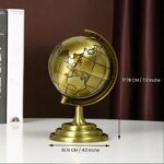 World Map 3D Rotating Glove Decoration Gift- Golden & Eiffel Tower Metal Showpiece Decoration Gift - Image 4