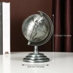 World Map 3D Rotating Glove Decoration Gift- Silver - Image 2