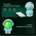 Wrader X808 Wireless Stereo Woofer Bass Cute Gift Astronaut Loud Portable Creative Active Bass Rgb Light Bluetooth Speaker - Image 3