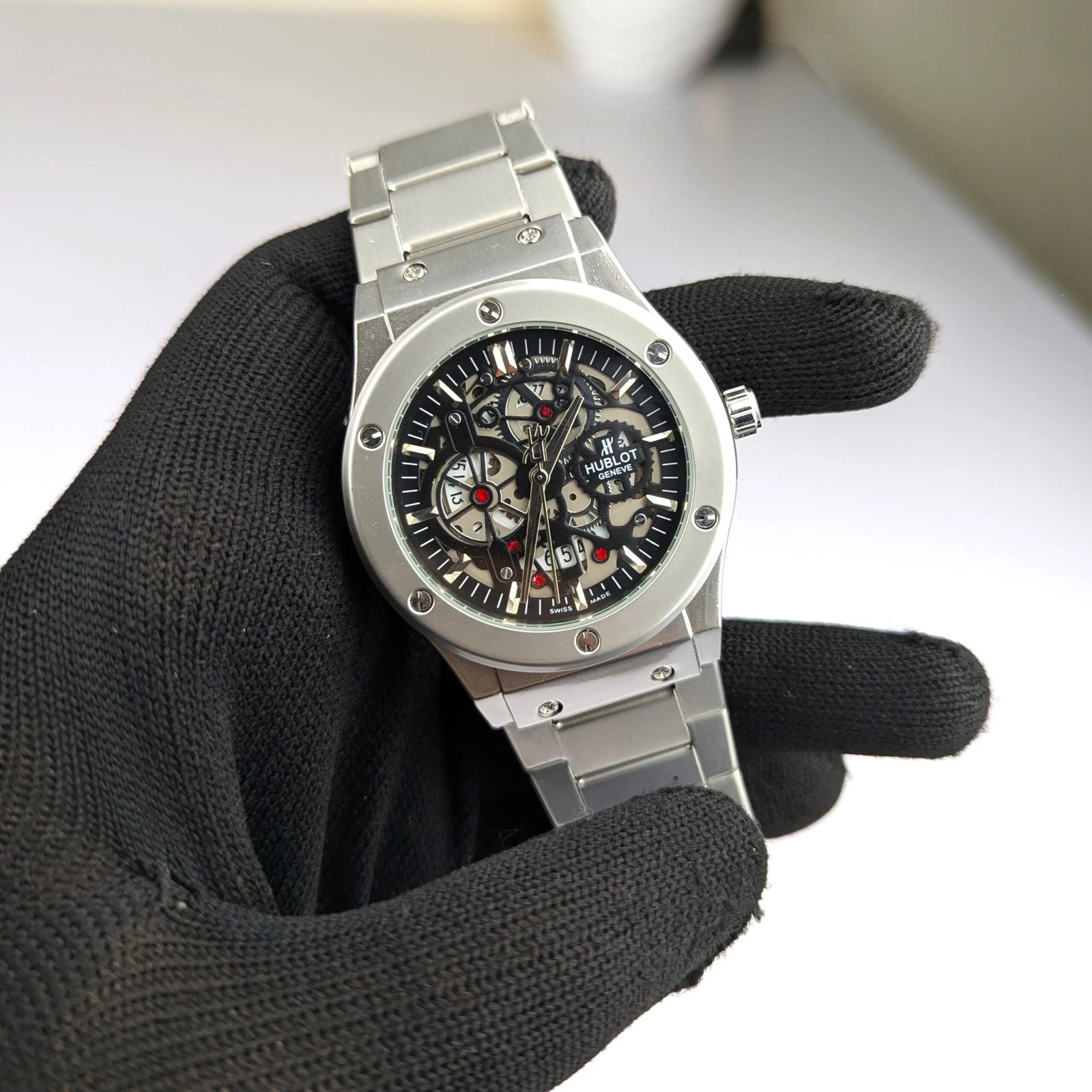 kTjXjG8PQ2WPWNMcIWx6obAgrxVeGXJceXqcGeoW Hublot mechanical Waterproof Stainless Steel watch - Image 1