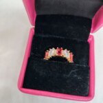 vibrant gold ring adorned with colorful gemstones - Image 3