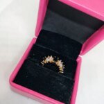 vibrant gold ring adorned with colorful gemstones. - Image 4