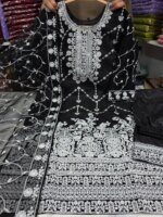 অর্গাঞ্জা ফেব্রিক্স এর চমৎকার থ্রি-পিস সেট - লাক্সারি পার্টি কালেকশন