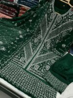 প্রিমিয়াম হেভি এমব্রয়ডারি সালোয়ার কামিজ থ্রি পিস সেট উইথ এলিগেন্ট দুপাট্টা - Image 3