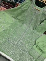 প্রিমিয়াম হেভি এমব্রয়ডারি সালোয়ার কামিজ থ্রি পিস সেট উইথ এলিগেন্ট দুপাট্টা - Image 4