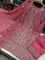 প্রিমিয়াম হেভি এমব্রয়ডারি সালোয়ার কামিজ থ্রি পিস সেট উইথ এলিগেন্ট দুপাট্টা