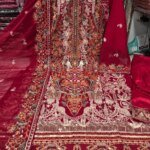 প্রিমিয়াম গর্জাস মেরুন এমব্রয়ডারি জর্জেট থ্রি-পিস সেট - লাক্সারি পার্টি কালেকশন